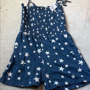 Crewcuts Navy Star Pattern Kids Romper